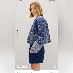 Mango Quilted reversible jacket size Large